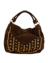 Shoulder Hobo Bag, &pound;395, Handbags, Brown, Suede, Front view